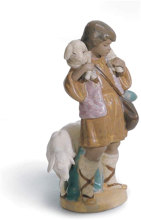 Buy LLADRÓ Shepherd Boy Nativity Figurine. Gres. Porcelain Shepherd Boy ...