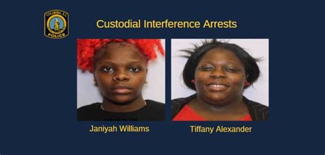 Two Females Arrested in Custodial Interference Investigation - City of ...
