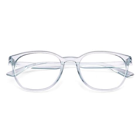 Blue Block Zero Power Screen Glasses : Gray Transparent Blue Full Rim ...