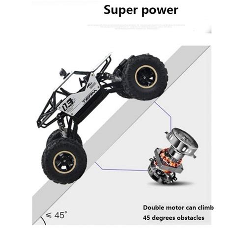 White Whale Metallic rock crawler vehicle buggy car 4 wd shaft drive h ...