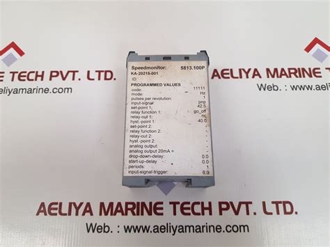 Rheintacho ka-20215-001 speed monitor – Aeliya Marine Tech