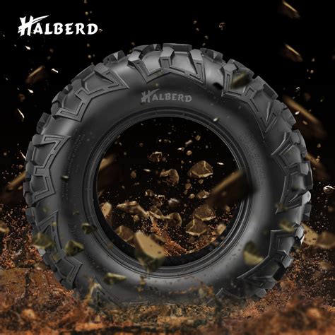 HALBERD 25x10-12 ATV UTV Tire 6PR 25x10x12 Heavy Duty Mud All Terrain ...