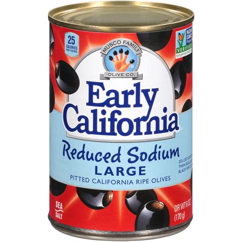 Musco Family Olive Co. Early California Reduced Sodium Large Pitted ...