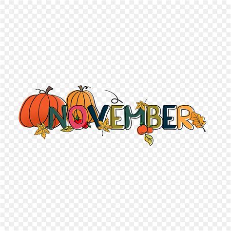 November Clip Art
