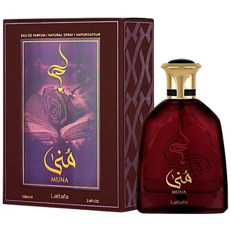Buy Lattafa Eau De Parfum - Muna, Natural Spray, Long-lasting Fragrance ...