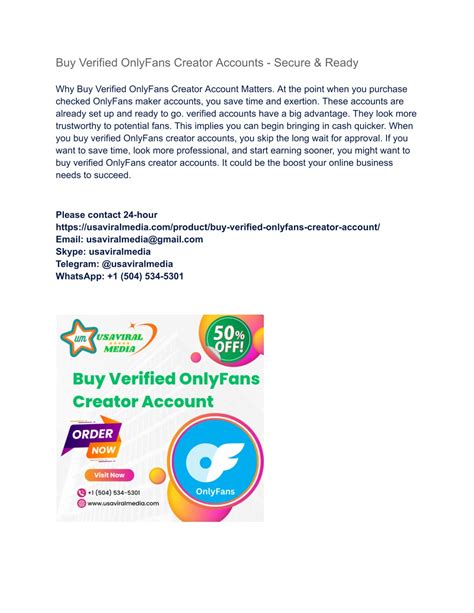 PPT - Buy Verified OnlyFans Creator Accounts - Secure & Ready PowerPoint Presentation - ID:13513757