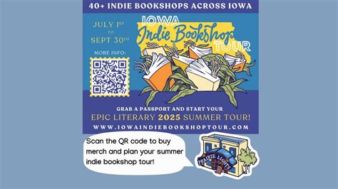 Start of Summer 2025 Iowa Indie Bookshop Tour, 15 S Dubuque St, Iowa ...