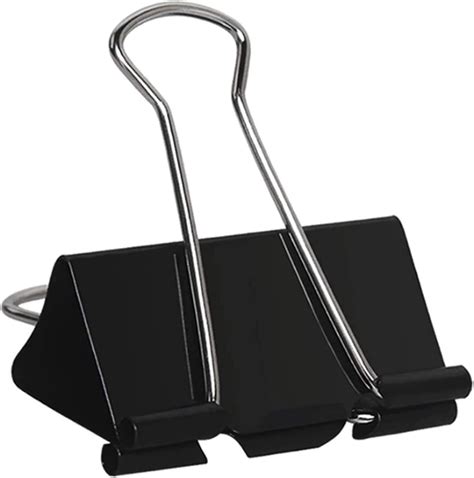 60PCS Bulldog Clips 51MM Large Paper Clips Binder 2 inch (Black, 51mm ...