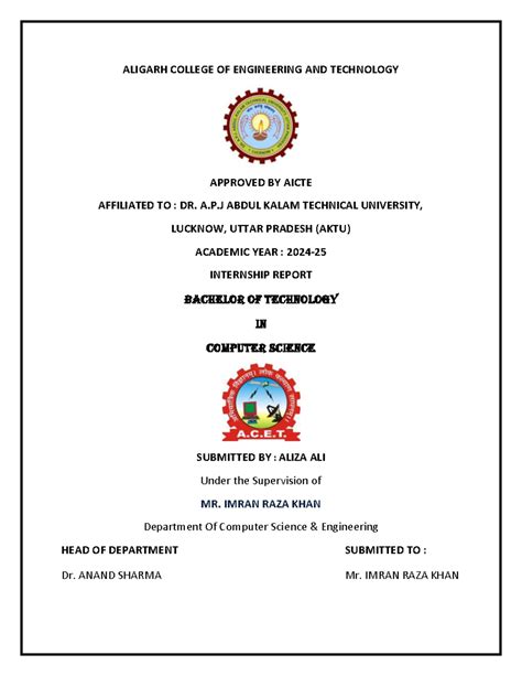 B.Tech Internship Report: Management Project (CSE) - Studocu