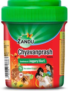 ZANDU Chyavanprash Avaleha, Made with Jaggery (Gur), No added Sugar, 2X ...