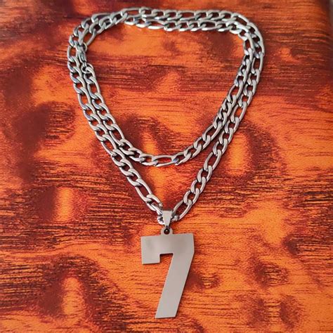 Shiv Jagdamba Personalized Bikers Jewelry Sports Jersey No.7 With Chain ...