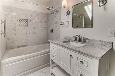 New Tub with Marble Tile Surround | Remodeling Tips | DreamMaker Bath ...