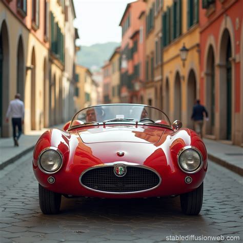 Retro Futuristic Italian Sports Car in 1960s Sci-Fi Culture | Stable ...