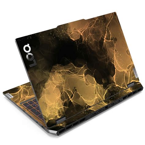 Shop Golden Glow Marble Texture Laptop Skin for Lenovo LOQ | Buy Online ...