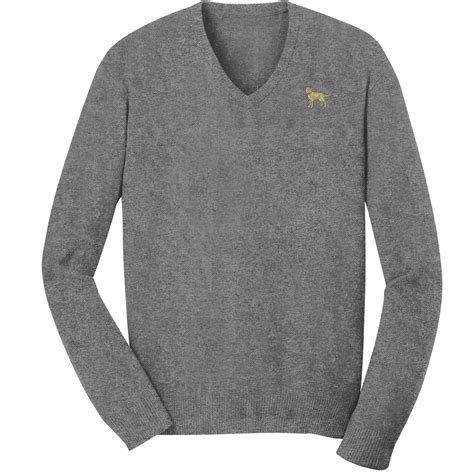 2AN-Men's V-Neck Sweater embroidered with Your Breed-SW285