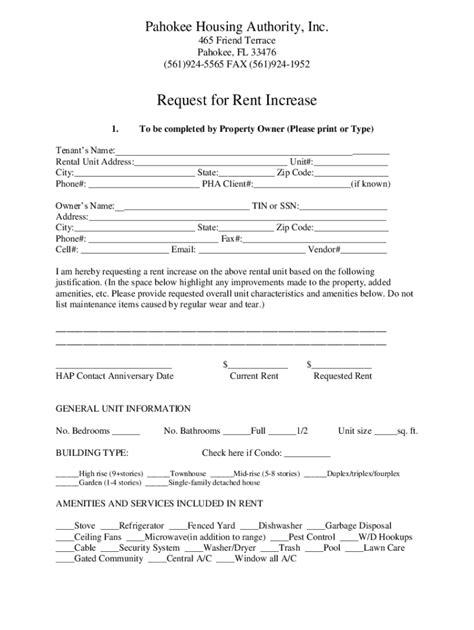 Fillable Online Approved Landlord List - PAHOKEE HOUSING, FL Fax Email ...