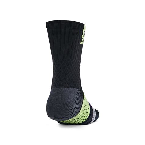 Buy Under Armour Unisex Black Armour Dry Playmaker Mid Socks Online