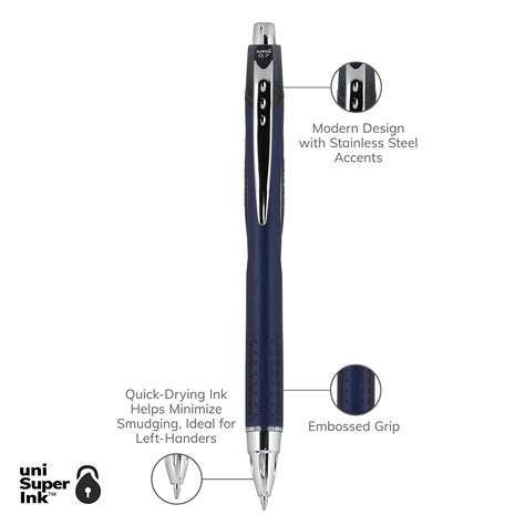 Snapklik.com : Uni-ball Jetstream RT Retractable Ballpoint Pens Fine Point
