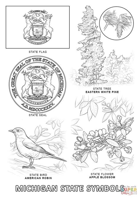 Michigan State Symbols | Michigan, Florida, Gambar