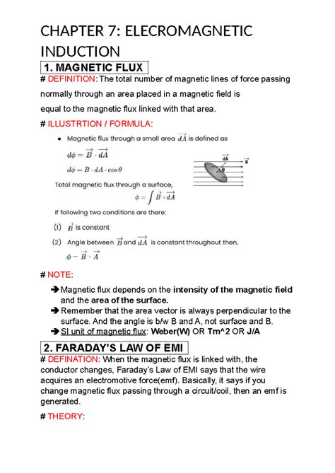 Electromagnetic induction - CHAPTER 7: ELECROMAGNETIC INDUCTION 1 ...