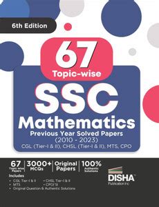 63 Ssc Mathematics Previous Year Topic-Wise Solved Papers (2010 - 2023 ...