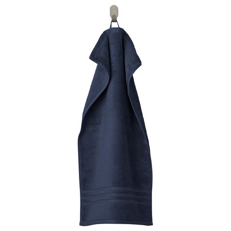 BROKGLIM hand towel, dark blue, 40x70 cm (16x28") - IKEA