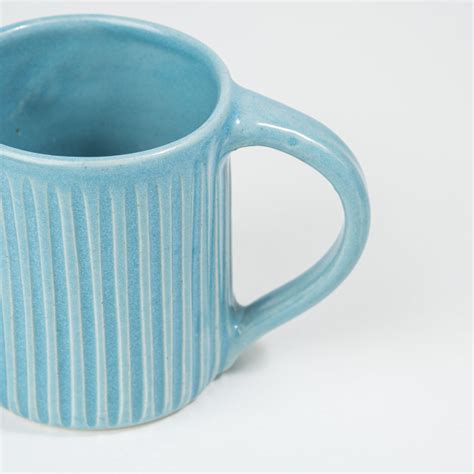 Fluted Cup | 270 ml | Solid Blue – Lagavi