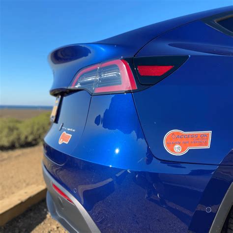 Ugly California Clean Air Vehicle Stickers Applied | Polestar Forum