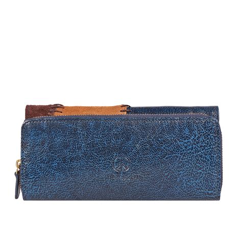 Buy Blue Diana W2 Tri-Fold Wallet Online - Hidesign