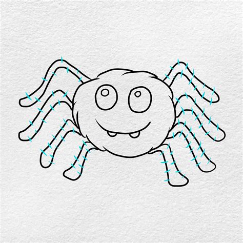 Spider Drawing For Kids