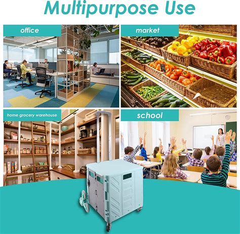 Buy vanso 8-Wheel Foldable Utility Cart, Stair Climbing Wheeled Rolling ...