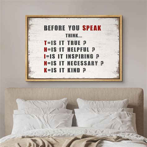 IDEA4WALL Think Acronym Framed On Canvas Textual Art | Wayfair