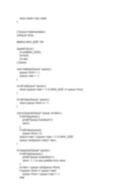 Implemetation of Stack Using Queue in C 的图像结果