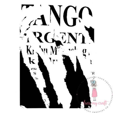 Argentina Scribble - Stencil – Dress my craft