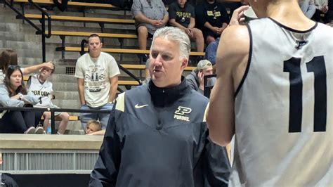 Purdue basketball coach Matt Painter on freshmen, player roles