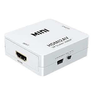 Buy HDMI to RCA AV/CVSB L/R Video AV/RCA CVBS Adapter Mini HDMI2AV ...