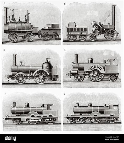 Successive transformations of the locomotives of the London and North ...