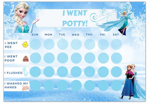 Potty Training Chart Printable