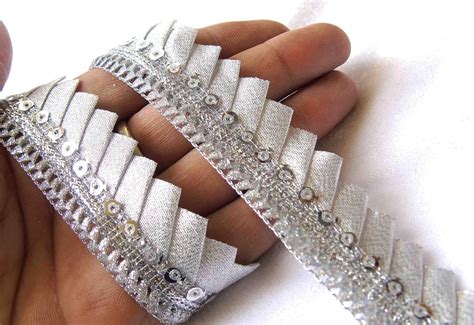 Strala Silver Color Laces for Dresses, Sarees, Lehenga, Suits, Bags ...