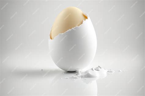Premium AI Image | Eggshell white and isolated