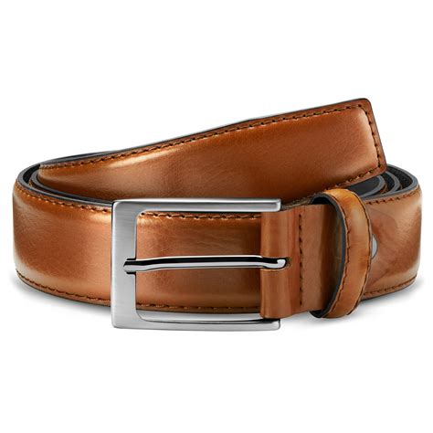 Brown Coated Leather Dress Belt | In stock! | Salt & Hide