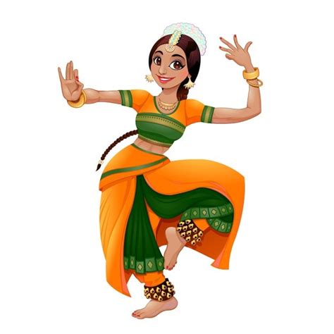 Indian woman dancing | Free Vector