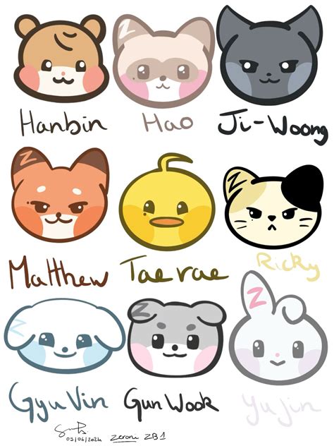 ZB1 representative animals | Kpop, Idées créatives, Animaux