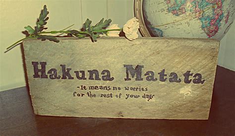 Hakuna Matata Wooden Box
