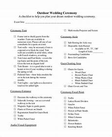 Outdoor Wedding Checklist by Simple Wedding Checklist 27 Free Word Pdf Documents Outdoor Wedding Checklist
