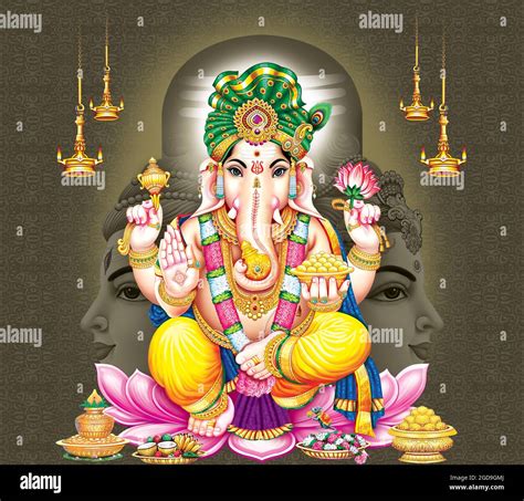 Hindu god bala ganesh hi-res stock photography and images - Alamy