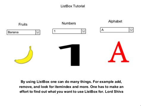 Image result for How to Use a ListBox Tutorial