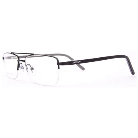 BERMAN Double-Bridge Half Rimmed Frame – ARCADIO