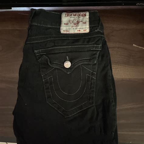 Black true religion jeans, got off the true religion... - Depop