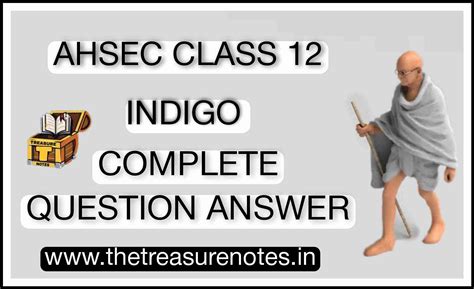 AHSEC Class 12 Indigo Important Questions Answers 2025 [HS 2nd Year ...